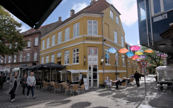 Svendborg - Kyseborgstraede in the pedestrian area