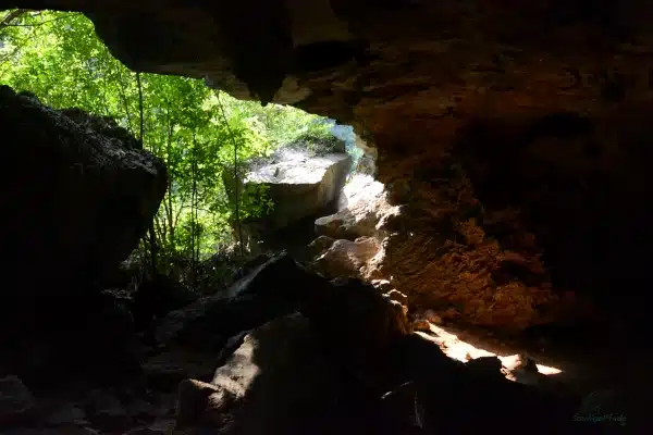 Lichtdurchbrüche im Karstgestein